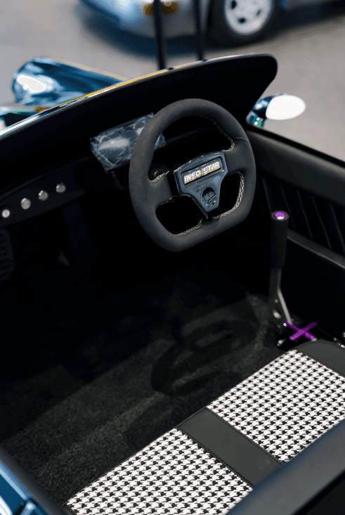 Interior detail of a Drift Gokart cockpit